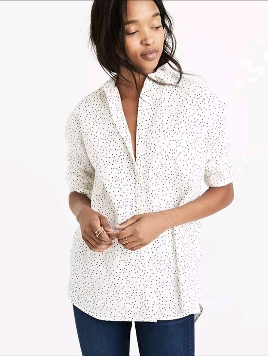 Madewell Tops - Madewell Oversized Ex-Boyfriend Button-Down Shirt Women's XS Button Up Cleangirl